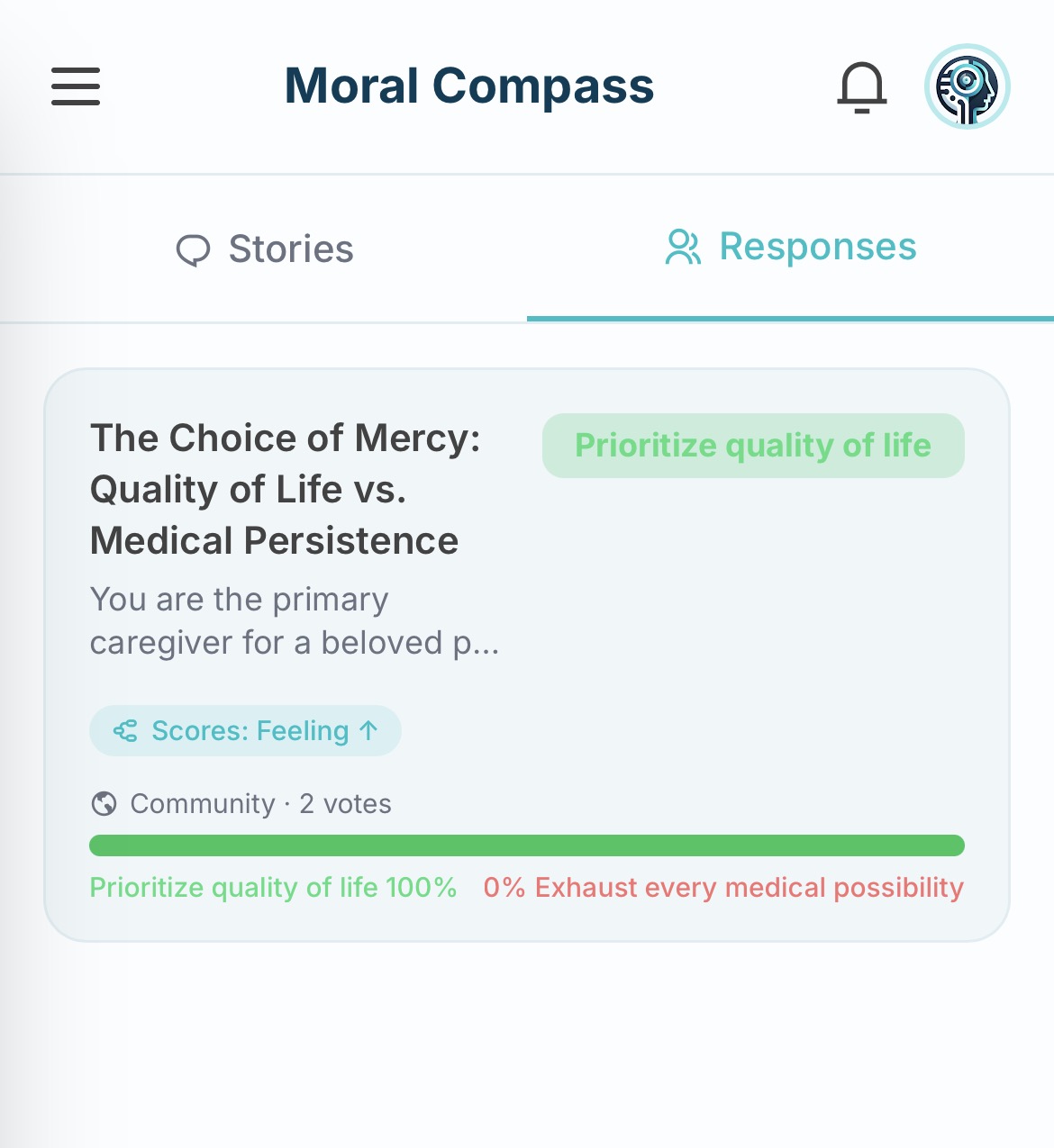 Moral Compass — Community Responses