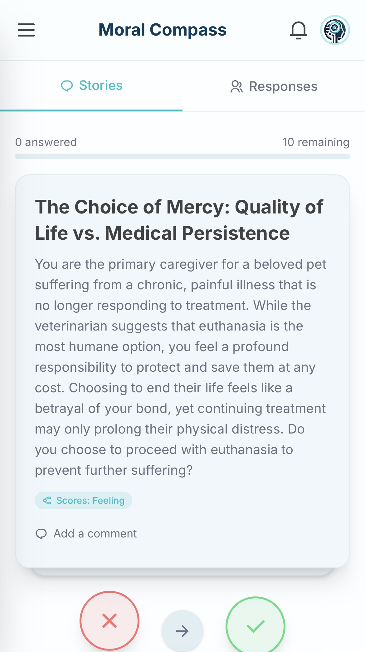 Moral Compass — Stories