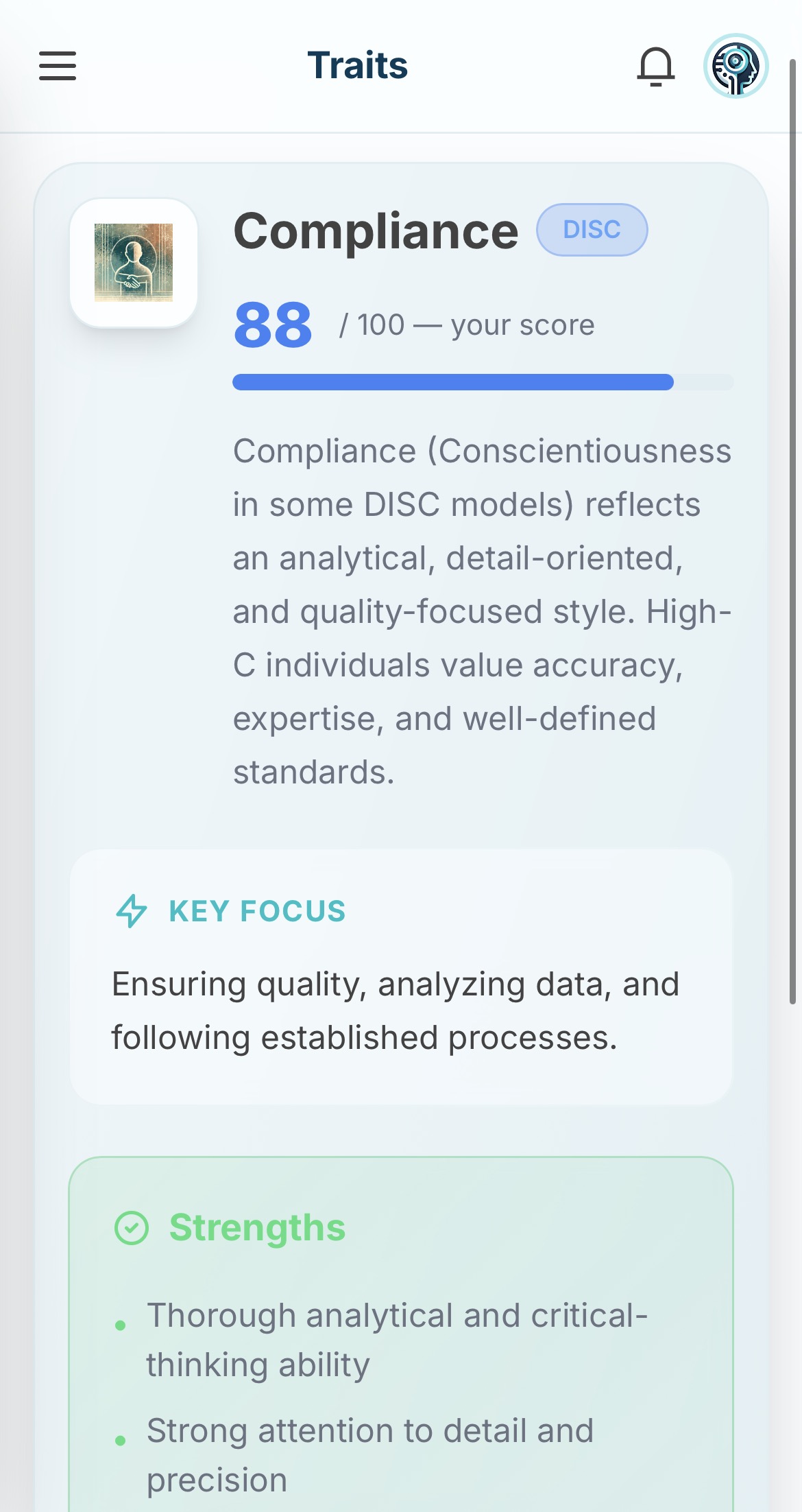 Trait — Detail View